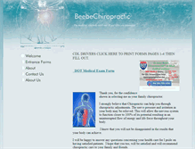 Tablet Screenshot of beebechiropractic.com